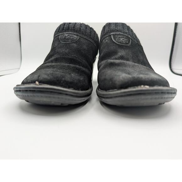 UGG | Gael S/N 1934 Suede Wedge Heel Round Toe Slip On Clog Shoes |Size 8 - Picture 3 of 12